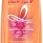 لوريال باريس بلسم مرمم طول الأحلام بكيراتين نباتي زيت الخروع للشعر الطويل التالف 400مل