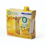 غسول الجسم كوفيكس مضاد للجراثيم 500مل باليمون مع ليفة