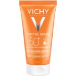 كريم فيشي كابيتال سوليل الواقي من الشمس ثلاثي المفعول للبشرة العادية والجافة بمعامل حماية SPF50 + 50 مل