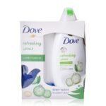 دوف غسول جسم مع ليفة انتعاش بالخيار والشاي الاخضر 250 مل