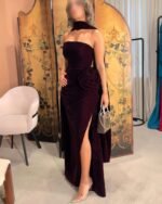 ⁦فستان مخمل كوري⁩ - الصورة ⁦2⁩