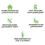 ⁦جلوبال ستار | مناشف استخدام مره واحده​ | 40*70 سم | عدد 100 حبه مصنوعة من لب الشجر الطبيعي⁩ - الصورة ⁦6⁩