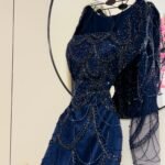 فستان سهرة مطرز