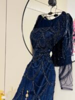 فستان سهرة مطرز