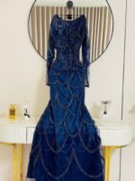 ⁦فستان سهرة مطرز⁩ - الصورة ⁦3⁩