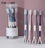 ⁦فرشاة أسنان ساكورا كلين - عبوة من 10 قطع - غطاء F-201⁩ - الصورة ⁦2⁩