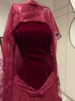 فستان شيفون مع دانتيل