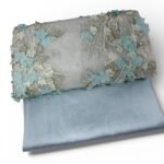 قطعة مطرزة بشك يدوي وترتر 3متر