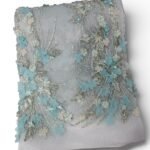 ⁦قطعة مطرزة بشك يدوي وترتر 3متر⁩ - الصورة ⁦2⁩