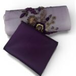 بانو مطرز بمخمل وشك ذهبي