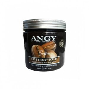 مقشر للوجة والجسم بالقهوة من انجي 500ملي