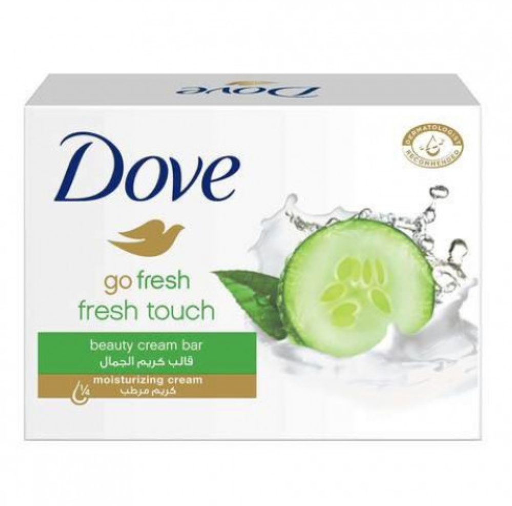 401380b5-cbd7-4143-b730-b7edd3f990a8.webp صابون كريم الجمال معطر برائحة الخيار والشاي الأخضر من دوڤ - 125 جم - الصورة 1