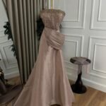 فستان شانطون تطريز