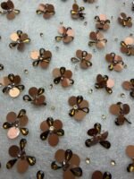 ⁦قطعة مطرزة بشك يدوي وترتر 3متر⁩ - الصورة ⁦2⁩