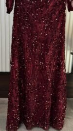 ⁦فستان دانتيل مطعم بفصوص كريستال PR⁩ - الصورة ⁦3⁩