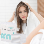 ⁦منشفة قطنية للاستخدام مرة واحدة 160*80-25 منشفة⁩ - الصورة ⁦2⁩