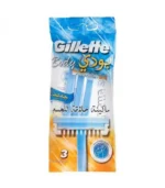 حزمة من شفرات الحلاقة بودي للرجال من جيليت 3شفرات