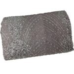 قطعة مطرزة بترتر وخرز ولؤلؤ