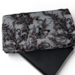 قطعة مطرزة بشك يدوي وترتر 3متر