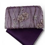 قطعة تطريز ورود مخملية