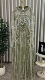 ⁦فستان تول مطرّز بالكريستال PR⁩ - الصورة ⁦3⁩