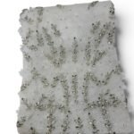 ⁦قطعة كاملة تطريز يدوي بكرستال سوار فسكي وورود بارزة⁩ - الصورة ⁦2⁩