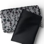 ⁦قطعة مطرزة بشك يدوي وترتر ملوان 3متر⁩ - الصورة ⁦3⁩