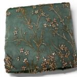 ⁦قطعة كاملة تطريز يدوي ارضية اخضر وشك ذهبي⁩ - الصورة ⁦2⁩