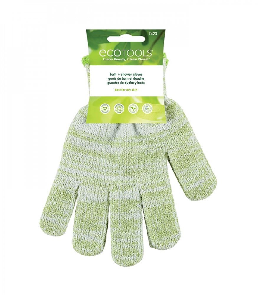 b125fe7e-bc87-43a9-b6fc-ee3a7245ee9d.jpg قفازات الاستحمام و التقشير من ايكو تولز اخضر - الصورة 1