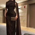 فستان خرز وترتر