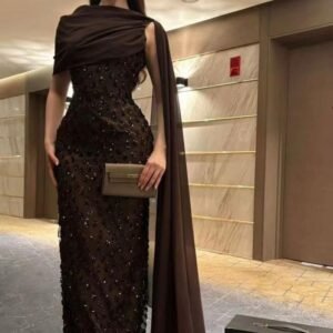 فستان خرز وترتر