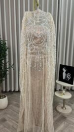 ⁦فستان تول مطرّز بالكريستال PR⁩ - الصورة ⁦4⁩