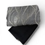 قطعة مطرزه باللولو والترتر 3متر