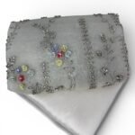 قطعة مطرزة بشك يدوي وترتر ملوان 3متر