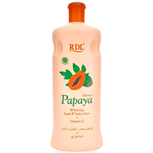 لوشن لتبييض بشرة الجسم واليدين بخلاصة فاكهة البابايا من ار دي ال 600 مل