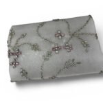 ⁦قطعة شك يدوي تطريز فضي وردي⁩ - الصورة ⁦3⁩