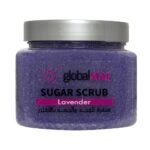 مقشر السكر​ للوجة والجسم باللافندر | جلوبال ستار | 600 جرامتجديد وترطيب للبشرة