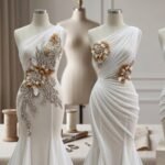 بانو سهرة فاخر مطرز يدوي ثلاثي الأبعاد