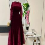 فستان جوخ دانتيل