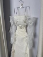 ⁦"فستان تل مطرزه بورد وخرز "⁩ - الصورة ⁦3⁩