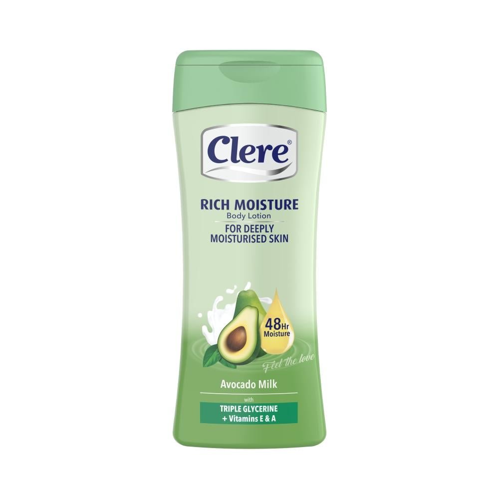 64a19f68-05b0-4a1d-9a31-65627f193ad4-1000x1000-l5vAFHh2vxCG96AJWWUqpDFf0ggNJ5cBROddObgS.jpg لوشن للجسم افوكادو وحليب 400مل C50 من كلير - الصورة 1