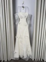 ⁦"فستان تل مطرزه بورد وخرز "⁩ - الصورة ⁦2⁩