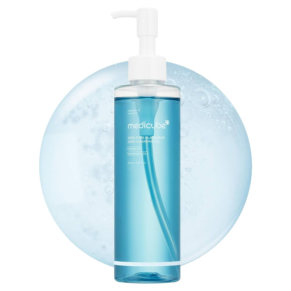 99a5e3fa-e15f-4a77-ba31-b4cc34cb3799.png ميديكيوب زيت التنظيف العميق زيرو بور للرؤوس السوداء - 205مل - الصورة 1