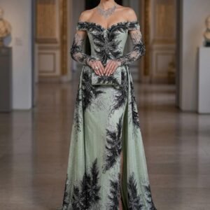 قطعة قماش فاخرة تطريز يدوي