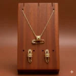 طقم زركون فاخر نسائي – سلسال وحلق أنيق لجميع المناسبات