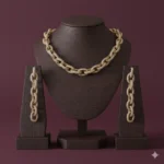 طقم زركون فاخر نسائي – سلسال وحلق أنيق لجميع المناسبات