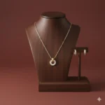 طقم زركون فاخر نسائي – سلسال وحلق أنيق لجميع المناسبات