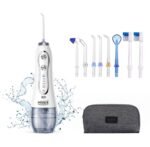 ⁦هايسميل جهاز تنظيف الأسنان واللسان بالماء لون أبيض من ميك اوفر22 - 300ml⁩ - الصورة ⁦2⁩