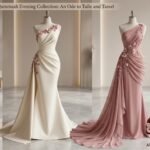 بانو تول فاخر مطرز ثلاثي الأبعاد – سحر الأزرق الملكي