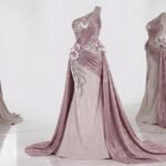 بانو تل وردي مطرز ورود ثلاثية الأبعاد فاخر